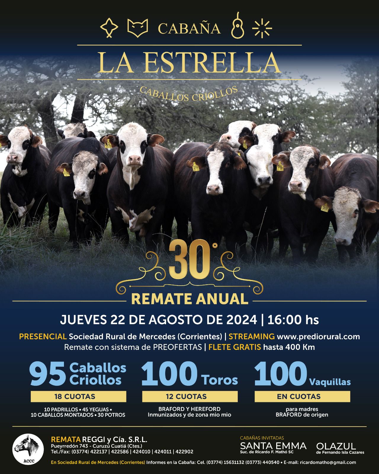 Remate Cabaña La Estrella Toros 2024